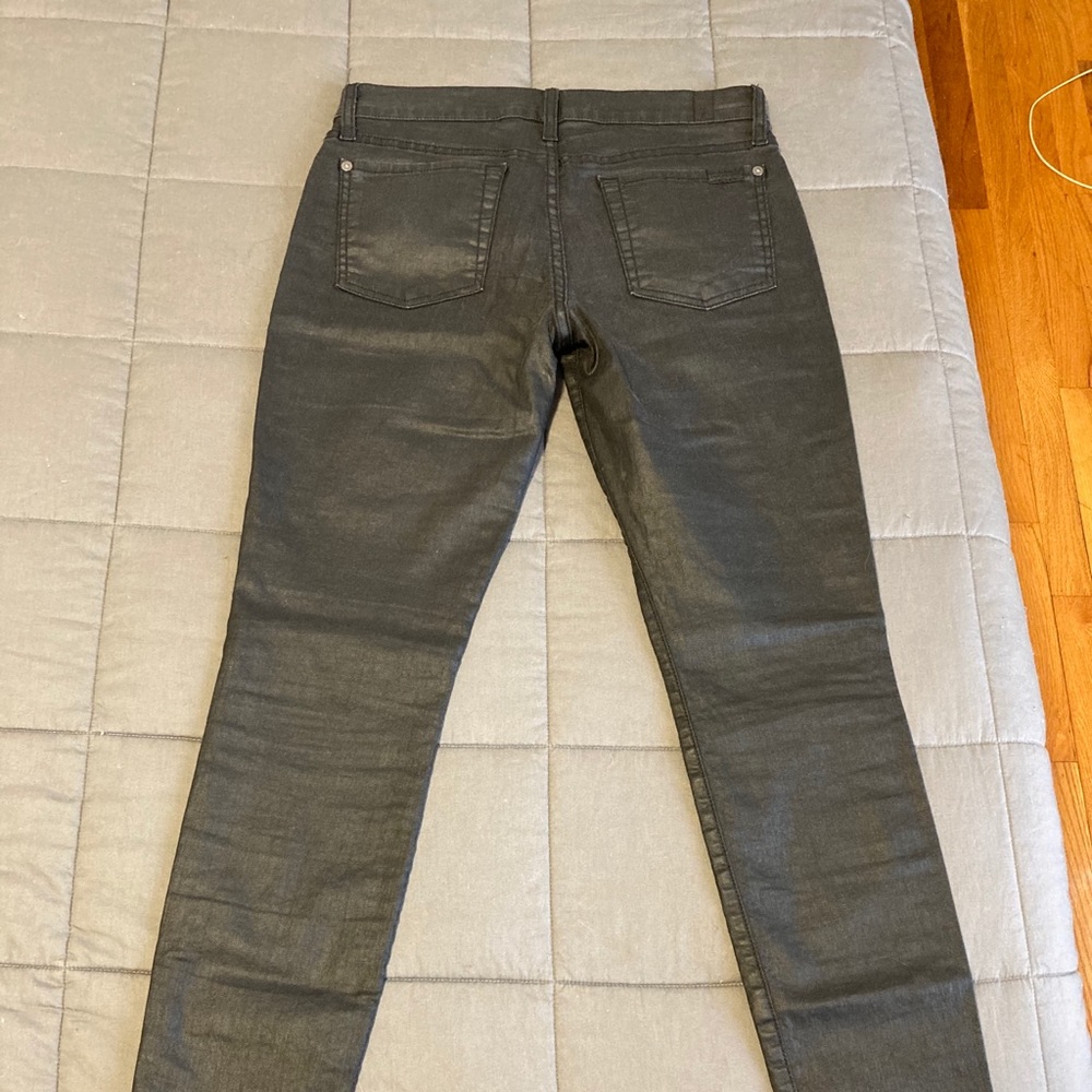 7 For All Mankind Coated Skinny Jeans